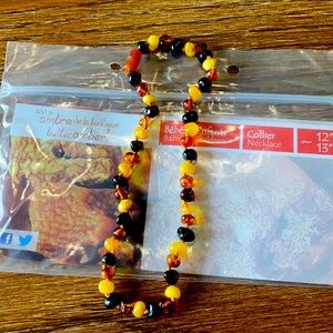 100% Baltic Amber Polished Multi-Color 12-13”